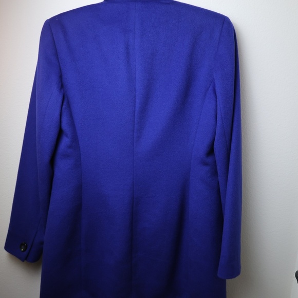 Dana Buchman Royal Blue Cashmere Blend Blazer Coat - Picture 7 of 8